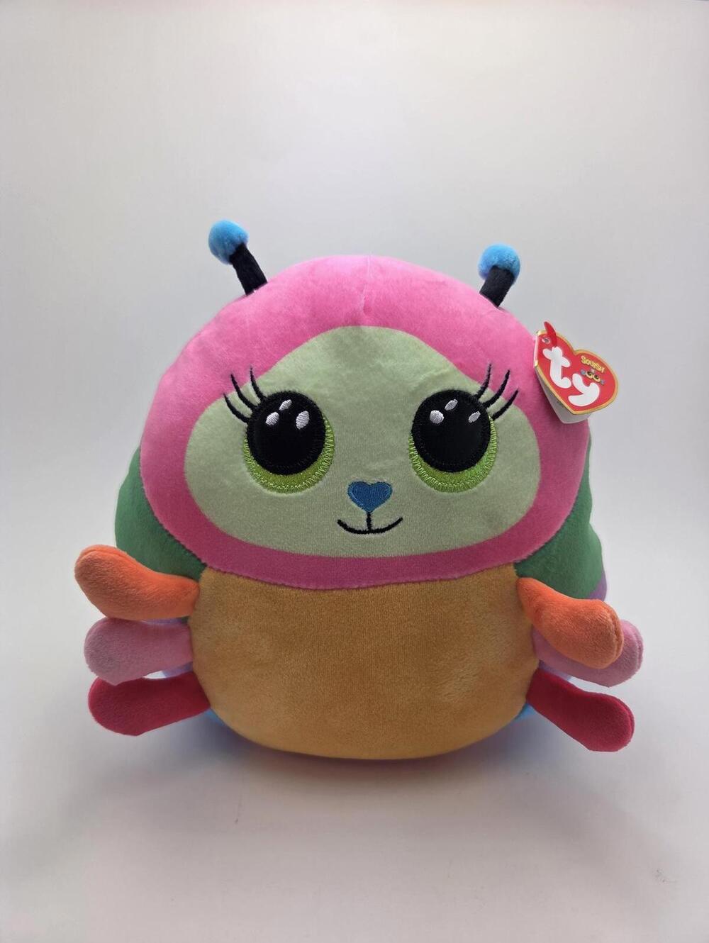 Ty Squish a Boo Collection "Nessa” the Caterpillar (8 inch)